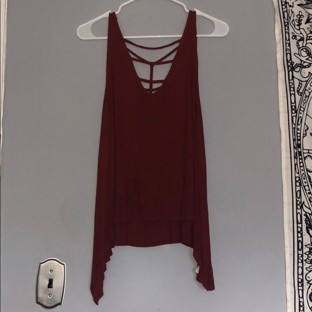 Maroon tank top